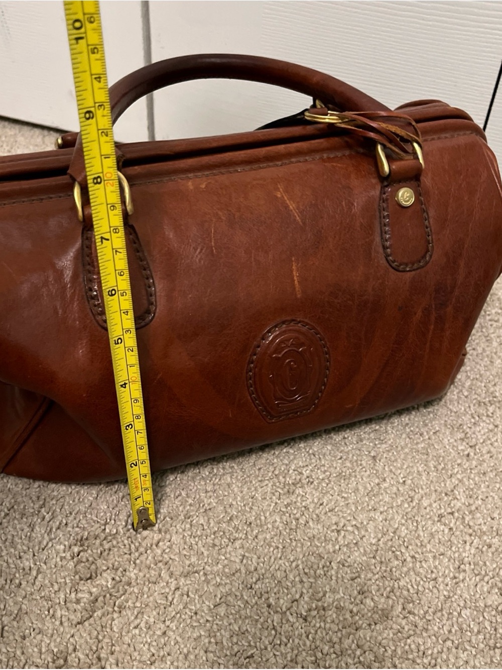 Ceancarel vintage Brown Leather bag - Picture 11 of 13